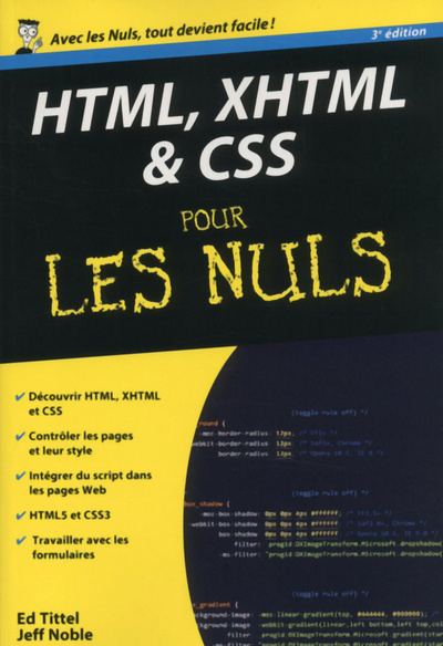 Kniha html, xhtml & css 3ed poche pour les nuls Ed Tittel