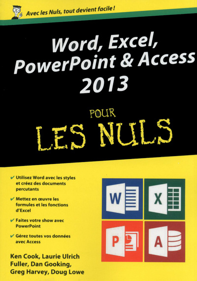 Kniha Word, Excel, PowerPoint et access 2013 Mégapoche Pour les nuls Ken Cook