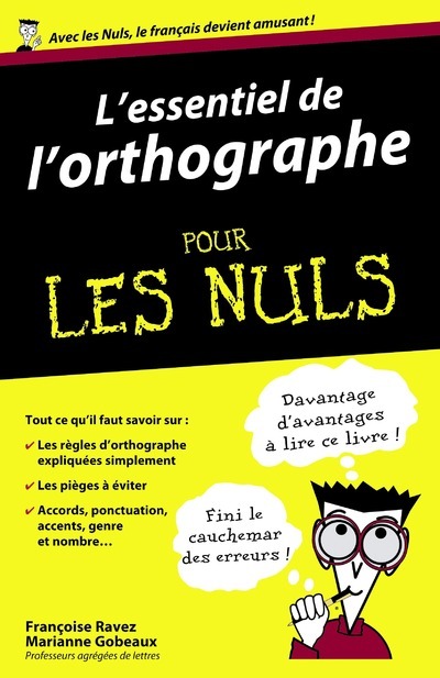 Book L'essentiel de l'orthographe pour les nuls Françoise Ravez