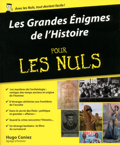 Book Les Grandes Enigmes de l'Histoire pour les Nuls Hugo Coniez