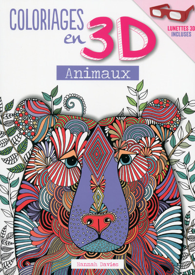 Kniha Coloriages en 3D - Animaux Hannah Davies