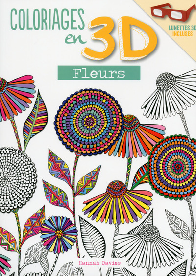 Kniha Coloriages en 3D - Fleurs Hannah Davies