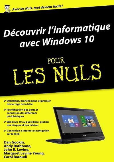 Knjiga Découvrir l'informatique avec Windows 10, Mégapoche Pour les Nuls Andy Rathbone