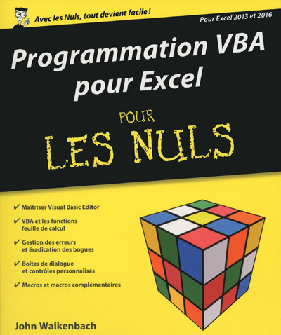 Kniha Programmation VBA pour Excel 2013 et 2016 Pour les Nuls John Walkenbach