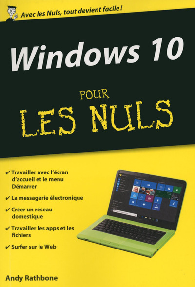 Carte Windows 10 Poche Pour les Nuls Andy Rathbone