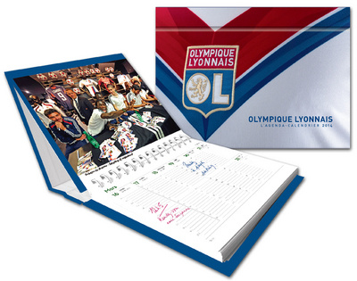 Carte L'agenda-Calendrier Olympique Lyonnais 2014 collegium