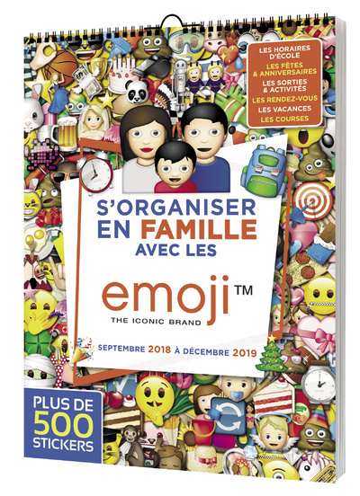 Könyv S'organiser en famille avec les Emoji de Septembre 2018 à Décembre 2019 collegium