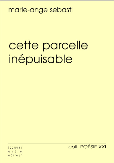 Book CETTE PARCELLE INEPUISABLE Sebasti