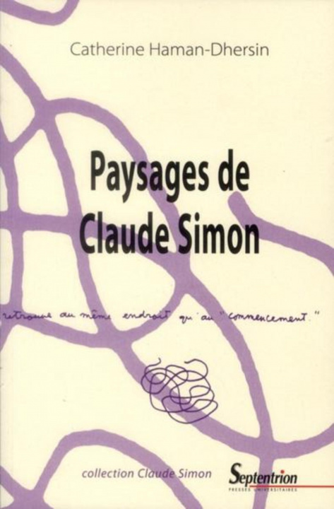 Kniha Paysages de Claude Simon Haman-Dersin