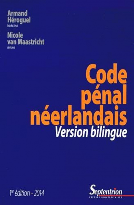 Knjiga Code pénal néerlandais PU Septentrion