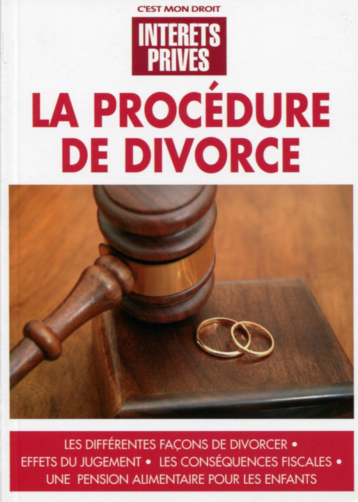 Knjiga La procédure de divorce Intérêts privés