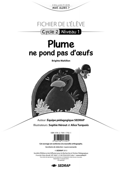 Buch PLUME NE POND PAS D'OEUFS - FICHIER GS collegium