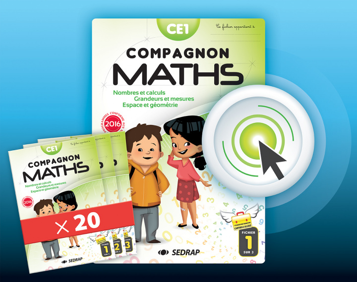 Knjiga COMPAGNON MATHS CE1 - LOT 20 FICHIERS + VERSION NUMERIQUE INTERACTIVE collegium