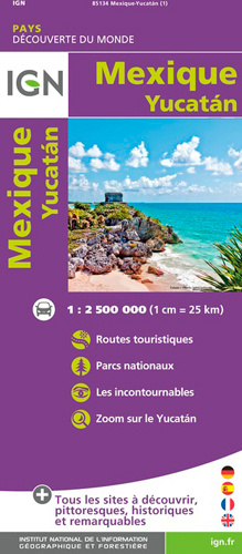 Nyomtatványok 85134 Mexique - Yucatan 1/2.500.000 