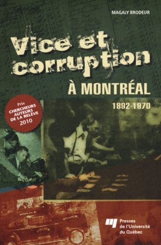 Kniha VICE ET CORRUPTION A MONTREAL MAGALY