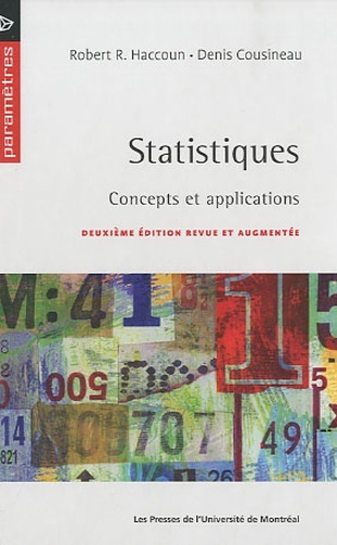 Kniha STATISTIQUES CONCEPTS ET APPLICATION 2? ED REVUE ET AUGMENTEE HACCOUN/COUSINE