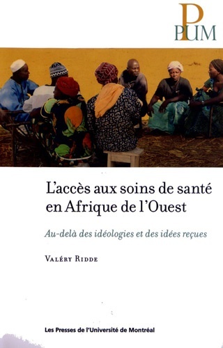 Book L'ACCES AUX SOINS DE SANTE EN AFRIQUE DE L'OUEST RIDDE VALERY