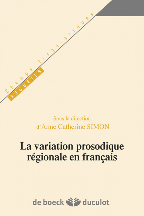 Knjiga La variation prosodique régionale en français SIMON