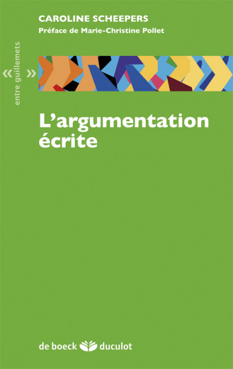 Buch L'argumentation écrite SCHEEPERS