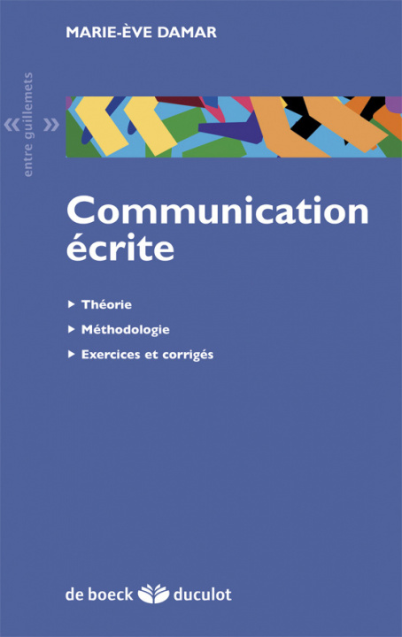 Kniha Communication écrite DAMAR