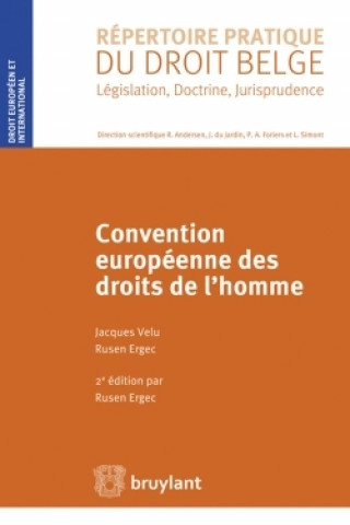 Kniha Convention européenne des droits de l'homme Rusen Ergec