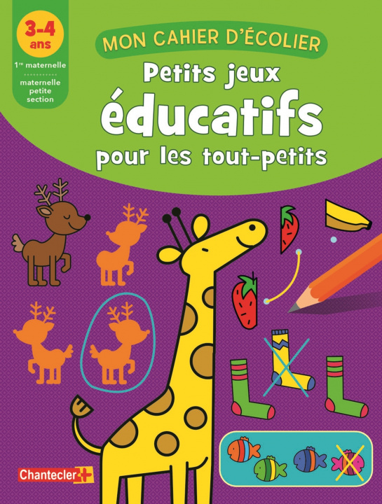 Kniha Mon cahier d'écolier (3-4 ans) petits jeux éducatifs collegium