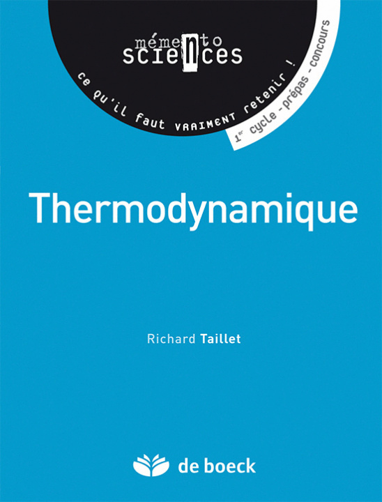 Kniha Thermodynamique TAILLET
