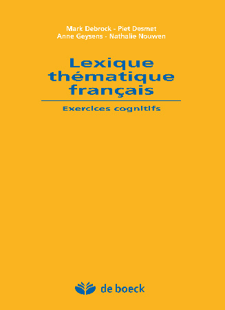Carte Lexique thématique français DEBROCK