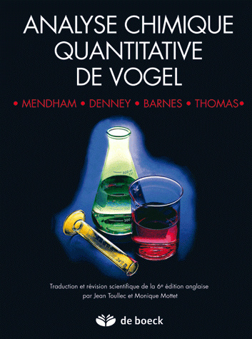 Könyv Analyse chimique quantitative de Vogel BARNES