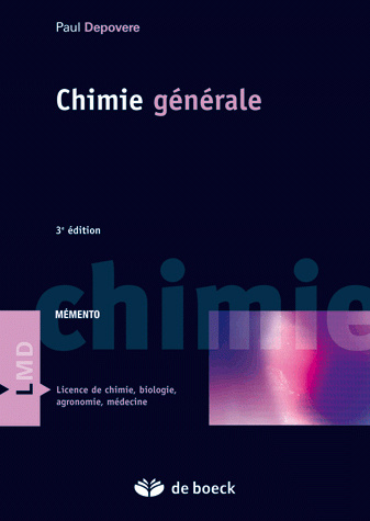 Könyv Chimie générale DEPOVERE