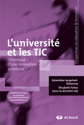 Carte L'université et les TIC JACQUINOT-DELAUNAY