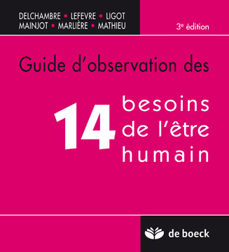 Kniha Guide d'observation des 14 besoins de l'être humain DELCHAMBRE