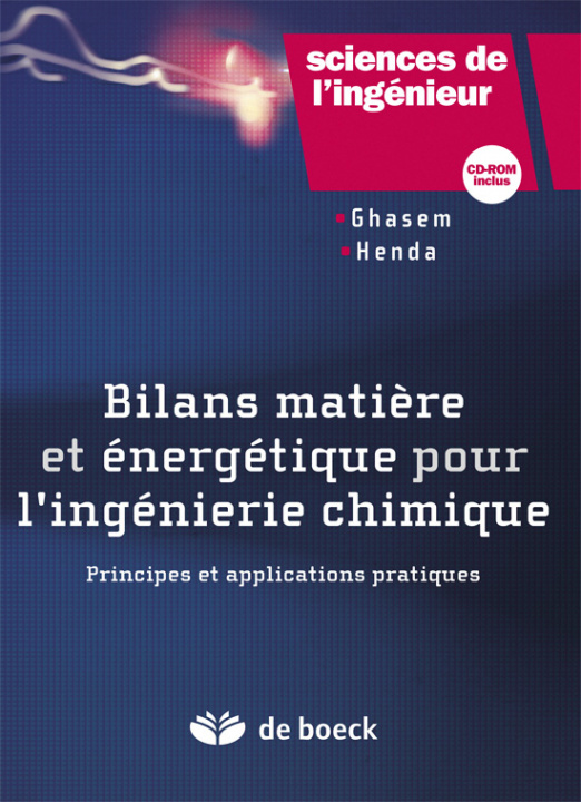 Könyv Bilan matière et énergétique pour l'ingénierie chimique GHASEM