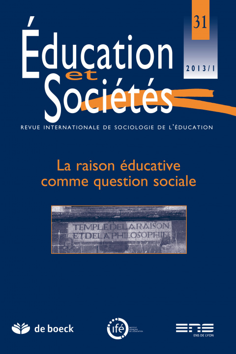 Knjiga EDUCATION ET SOCIETES 2013/1 N.31 POPKEWITZ  THOMAS S.