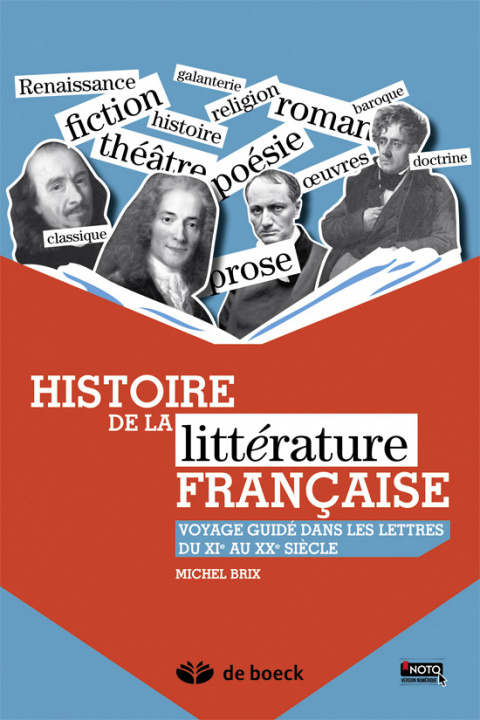 Carte Histoire de la littérature française BRIX