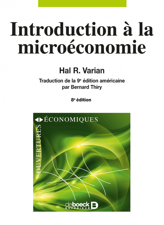 Carte Introduction à la microéconomie VARIAN
