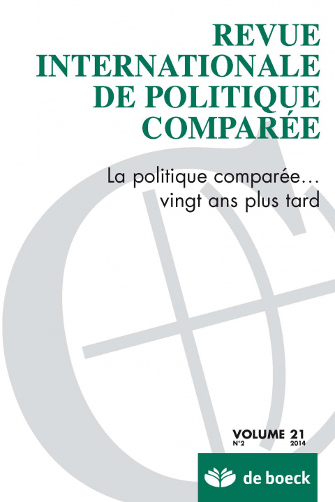 Knjiga REVUE INTERNATIONALE DE POLITIQUE COMPAREE 2014/2 XXX