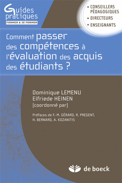 Knjiga Comment passer des compétences à l'évaluation des acquis des étudiants HEINEN