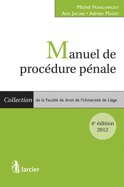 Kniha Manuel de procédure pénale Michel Franchimont