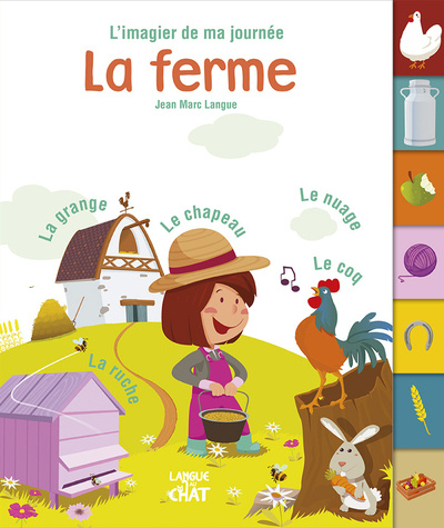 Knjiga La ferme L'imagier de ma journée 