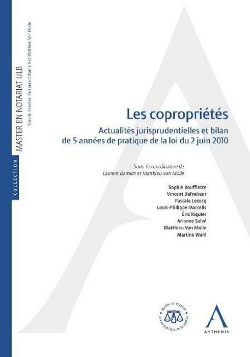 Knjiga LES COPROPRIÉTÉS BARNICH L.