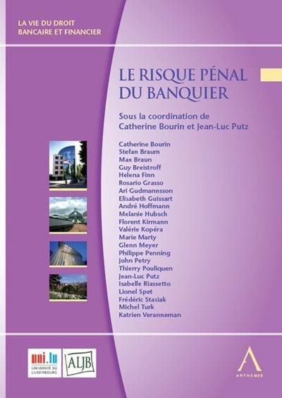 Kniha Le risque pénal du banquier Bourin