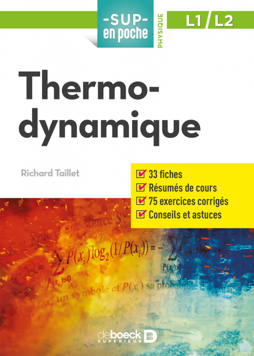 Book Thermo-dynamique TAILLET