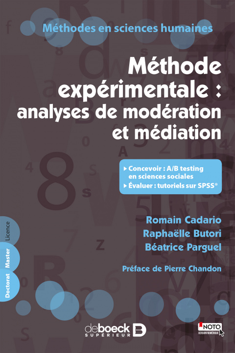 Carte Méthode expérimentale : analyses de modération et médiation CADARIO