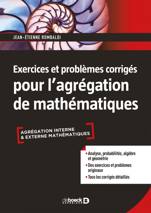 Kniha Exercices et problèmes corrigés pour l'agrégation de mathématiques ROMBALDI