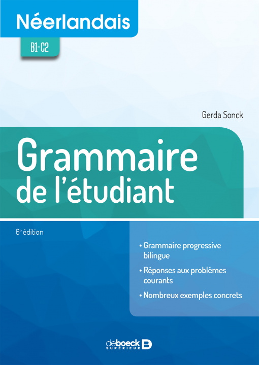 Carte Néerlandais - Grammaire de l'étudiant SONCK