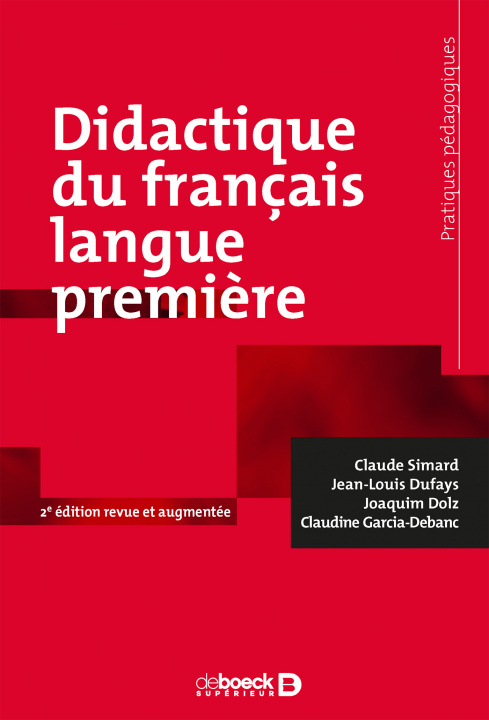 Книга Didactique du français langue première SIMARD