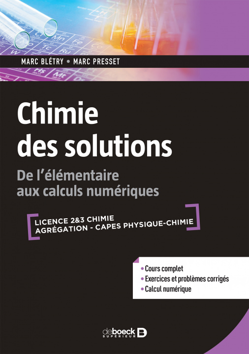 Kniha Chimie des solutions BLETRY