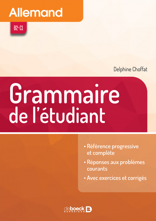 Knjiga Allemand - Grammaire de l'étudiant CHOFFAT