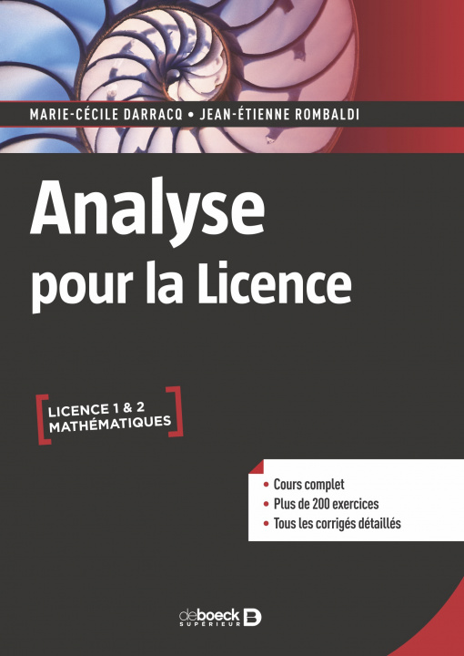 Kniha Analyse pour la licence DARRACQ